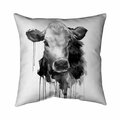 Begin Home Decor 26 x 26 in. Jersey Cow-Double Sided Print Indoor Pillow 5541-2626-AN369-1